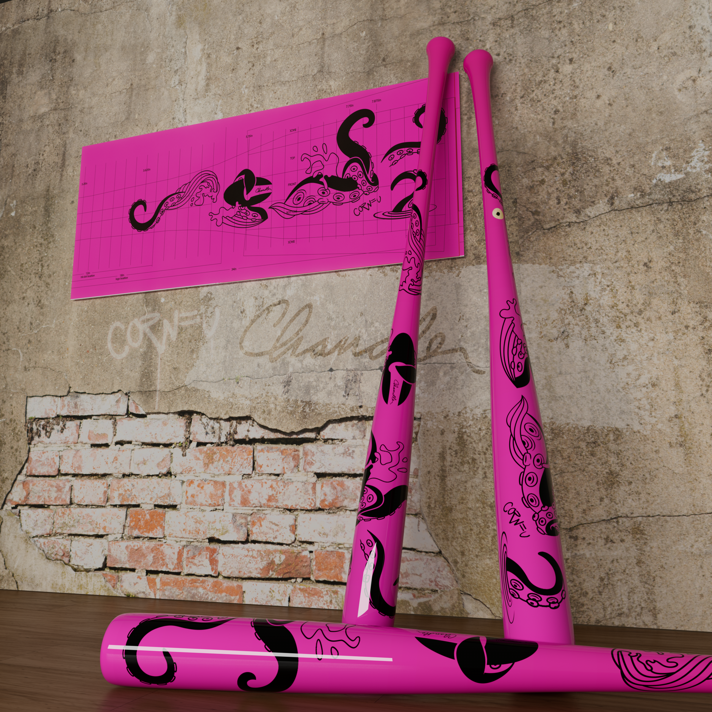 Release the Kraken! Pink | Limited Edition Chandler Bat