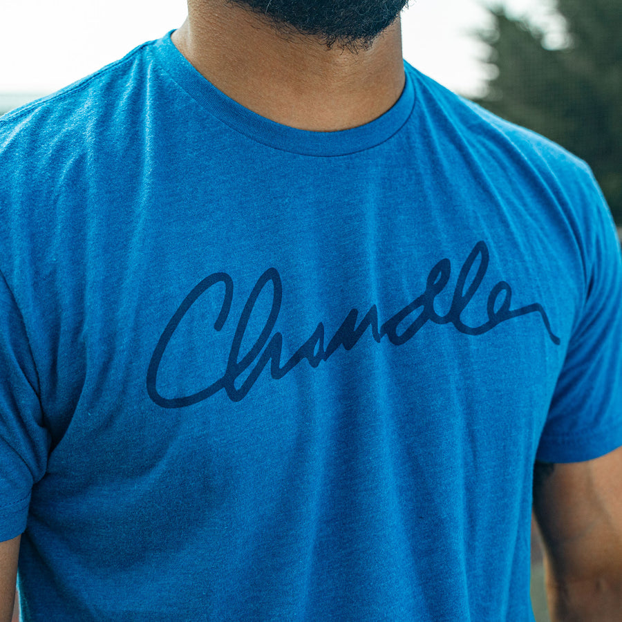 Chandler Blue Signature Tee + Desert Camo Snapback Bundle