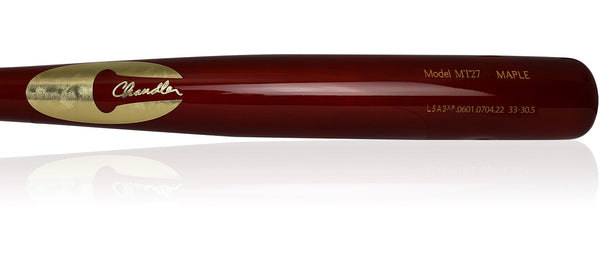 チャンドラーバット　マイク・トラウトモデル　MT27 33.5インチ MT27 Custom Pro Model Wood Bat | Chandler Bats